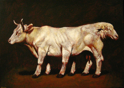 „Kuhschaf“ 2009 Öl/Leinwand 50 × 70 cm