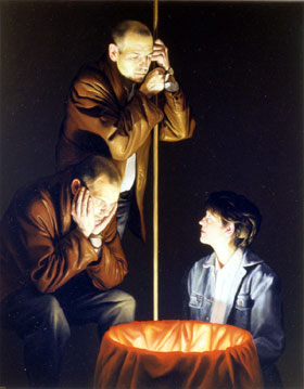 „Paar“ 1992 Öl/Leinwand 59 × 47 cm
