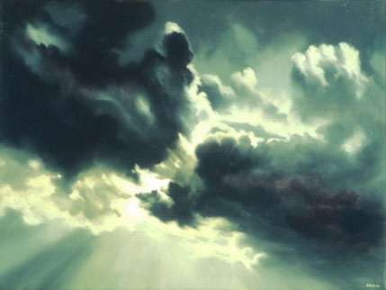 „Himmelsstück“ 1999 Öl/Leinwand 35 × 45 cm