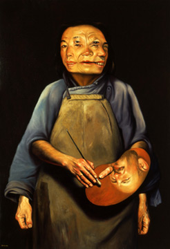„Der Maler Yongbo Zhao“ 2003 Öl/Leinwand 70 × 60 cm
